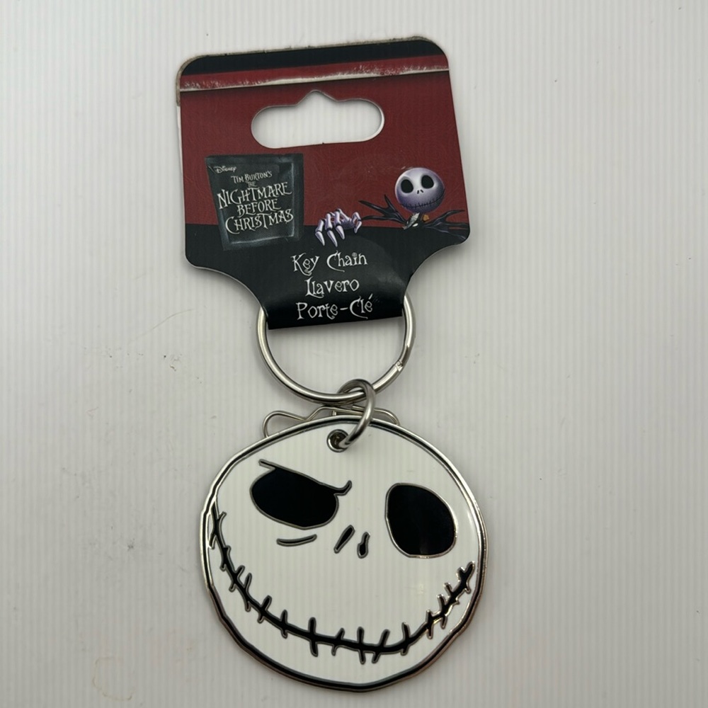 Disney Nightmare Before Christmas Jack Skellington Face Key Chain
